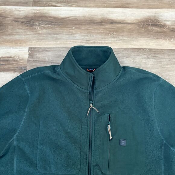 Roark Jacket Mens XL Landfall Fleece Green Full Zip Up Lined - Picture 4 of 11